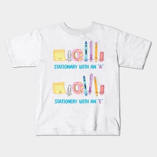 Stationery with an "E" | by queenie's cards Kids T-Shirt